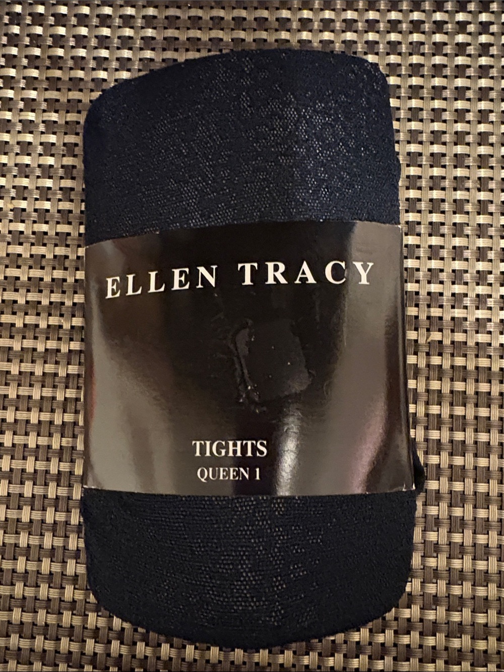 New! Ellen Tracy Black Lace Tights in Queen 1